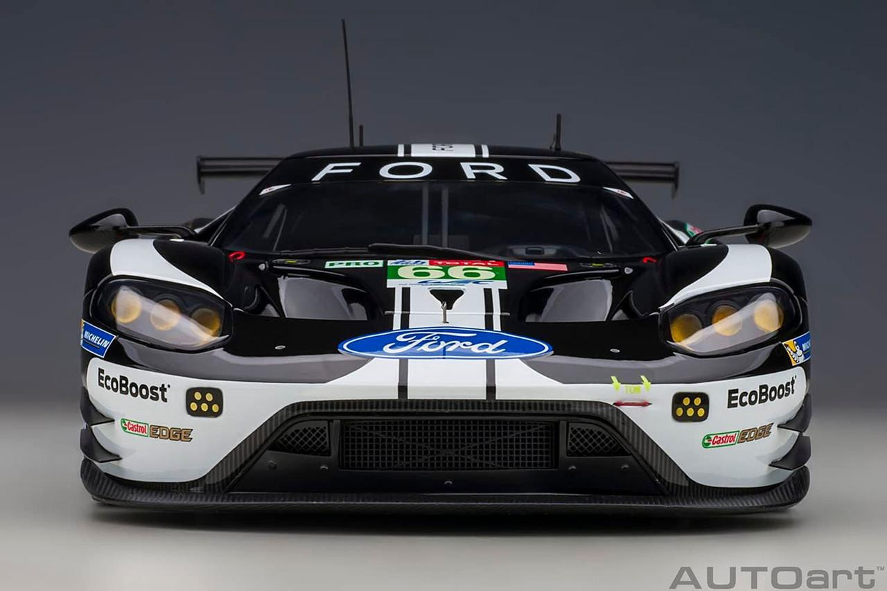 1/18 Ford GT '19 #66 (Le Mans 24 Hours) (Black/White) Finished Model
