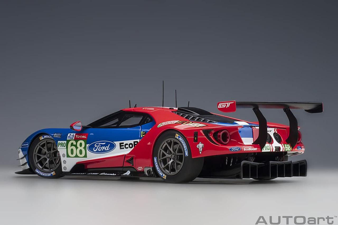 1/18 Ford GT '19 #68 (Le Mans 24 Hours) (Blue/White/Red) Finished