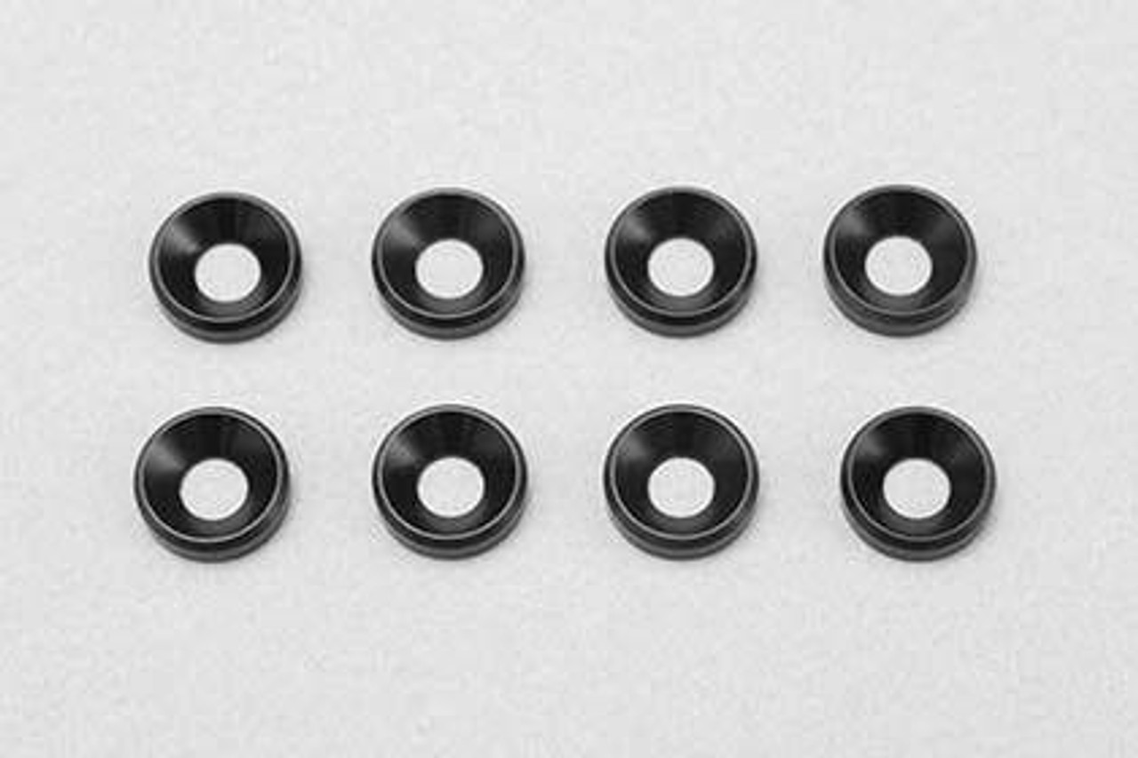 わわわさん専用 ZC-M3DWA 3 Diameter Washer (Black 8 Pieces) Aluminum Made