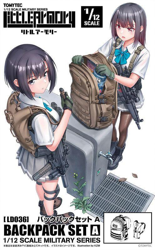 イトオテルミーセット 1/12 Scale Military Series Little Armory LD036 Bag Pack Set A
