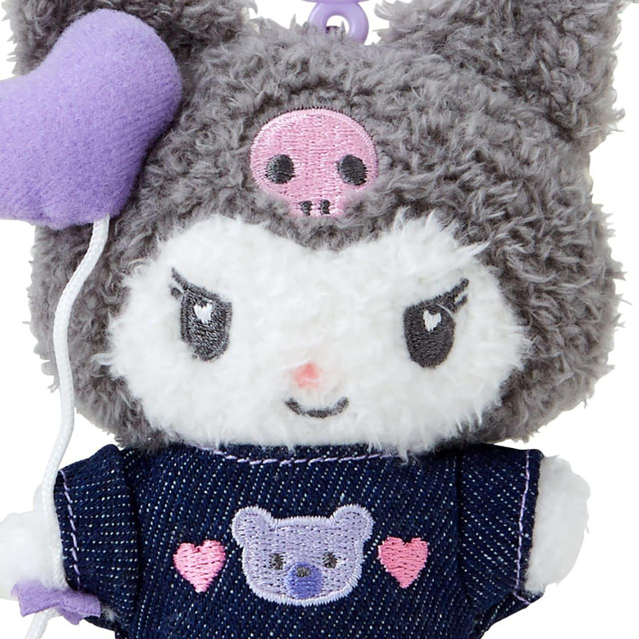 Sanrio Kuromi Mascot Holder (Denim Patch) Plush Keychain