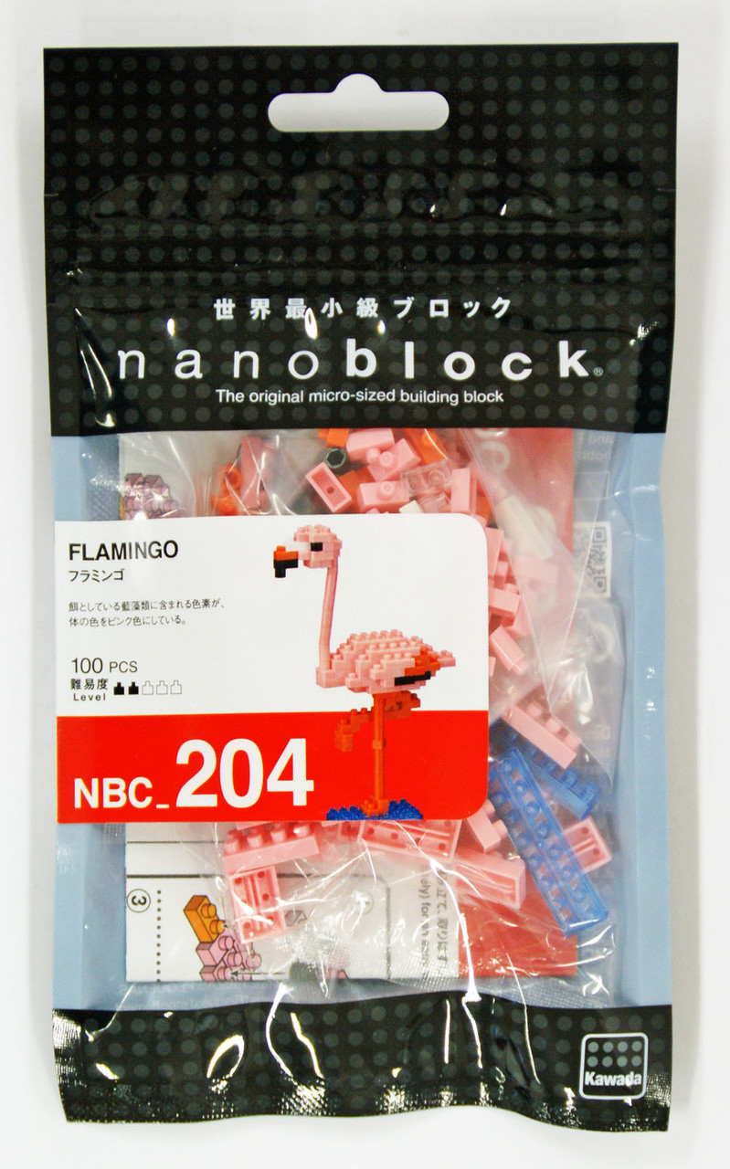 Kawada NBC-204 nanoblock Flamingo - Plaza Japan