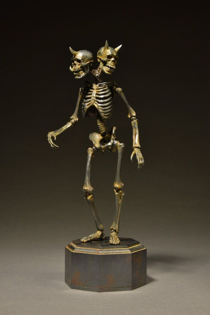 Kaiyodo Takeyashiki Jizai Okimono KT-005 Skeleton Figure - Plaza Japan