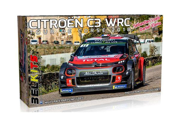 1/24 Citroen C3 WRC 2018 Tour de Corse (Tarmac Model) Plastic Model