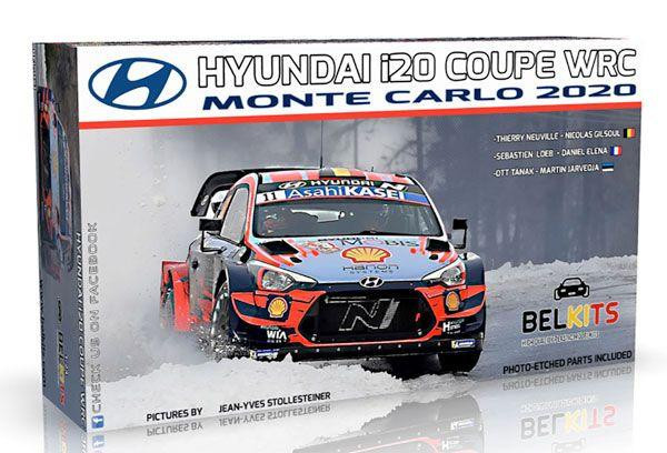 1/24 Hyundai i20 Coupe WRC 2020 Monte Carlo Rally Winner Plastic Model