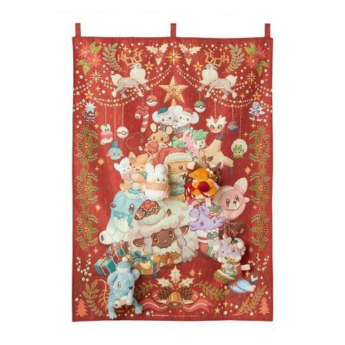 Pokemon Center Original Art Tapestry Pokemon Heartwarming Christmas