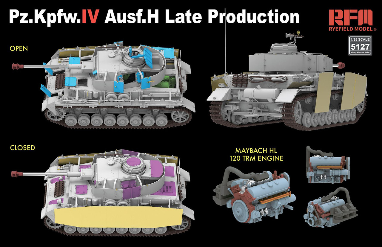 その他 Pz.Kpfw.IV Ausf.H Late Production 1/35 1/35 Pz.Kpfw.IV Ausf.H Late Production w/workable tracks