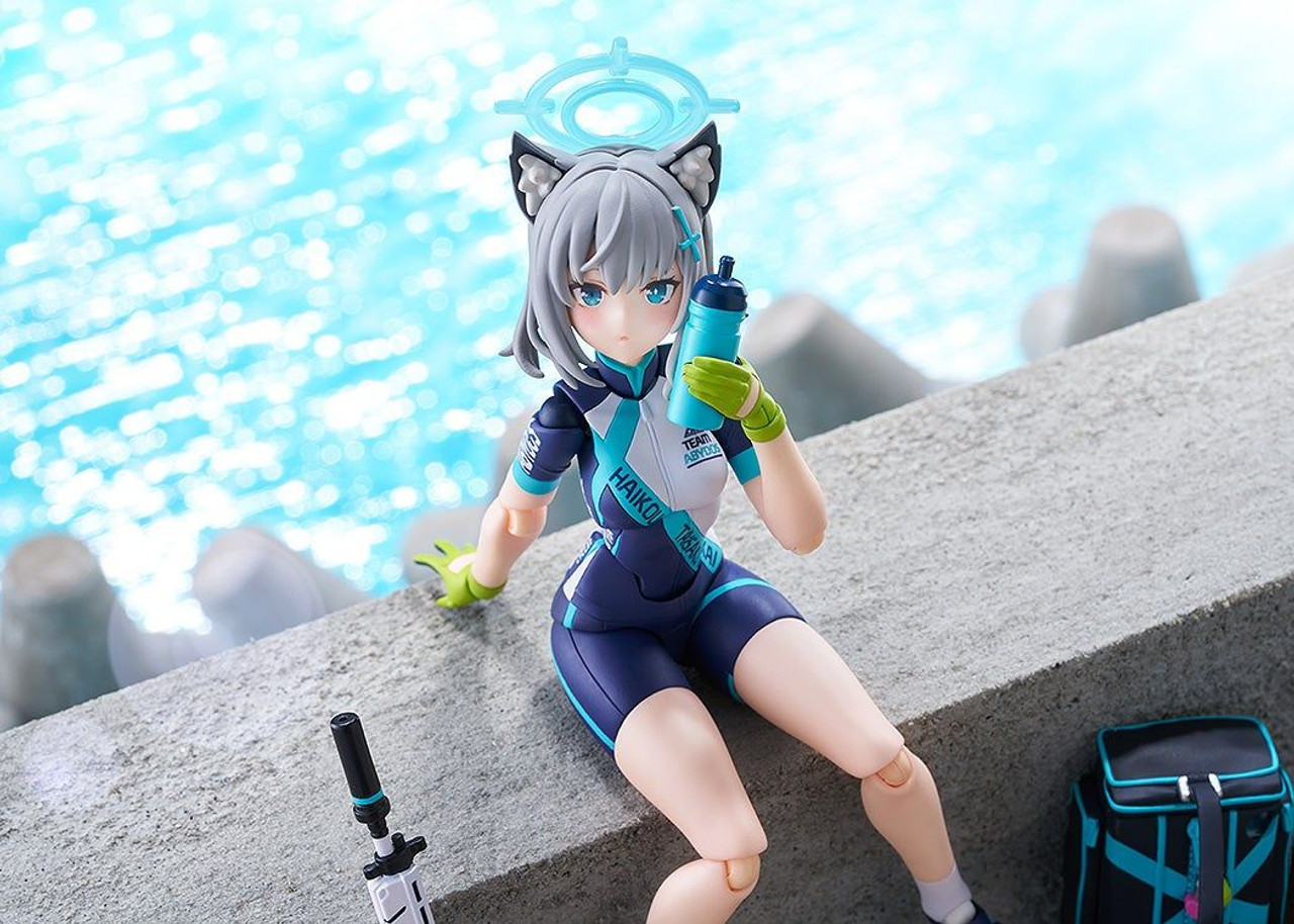 figma Shiroko Sunaookami (Cycling) Figure DX Edition (Blue