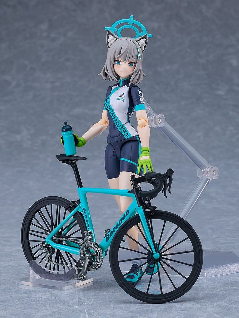 宙花d figma Shiroko Sunaookami (Cycling) Figure DX Edition (Blue
