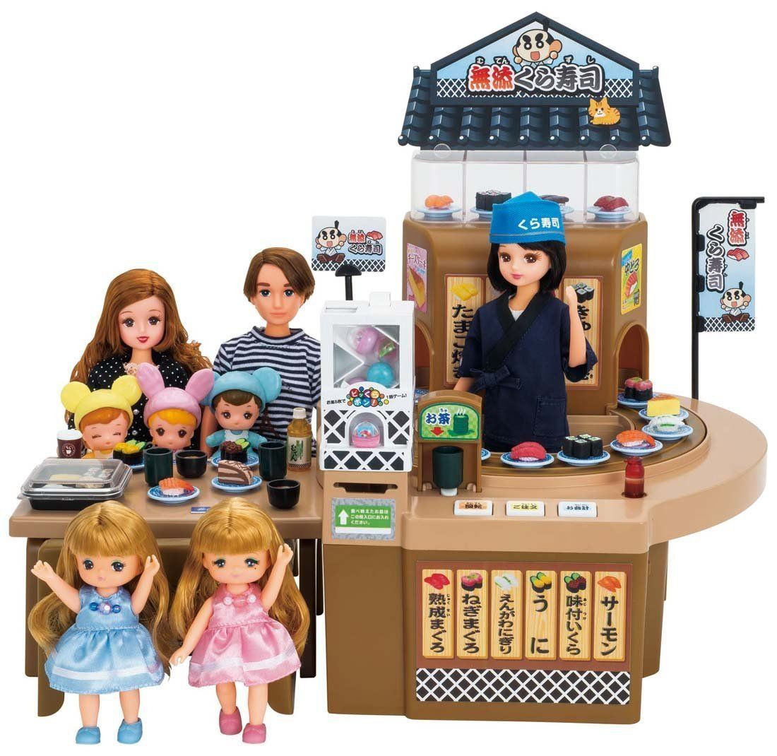 Takara Tomy Licca Doll Conveyor Belt Sushi Shop Muten Kura-sushi