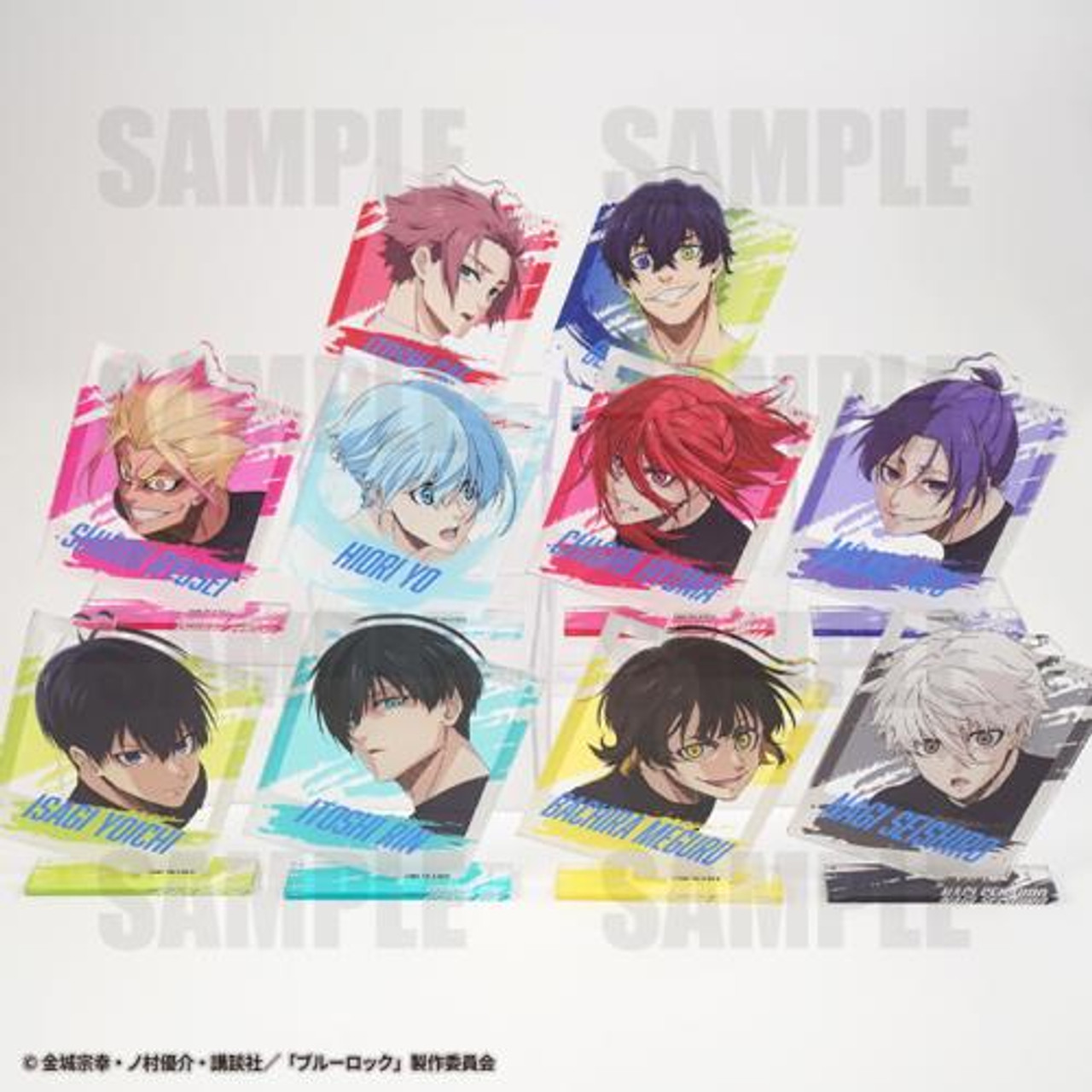 BLUE LOCK ACRYLIC STAND 5体　セット　fcrb 希少 Blue Lock TSUTAYA Acrylic Stand Figure Seishiro Nagi Kenyu