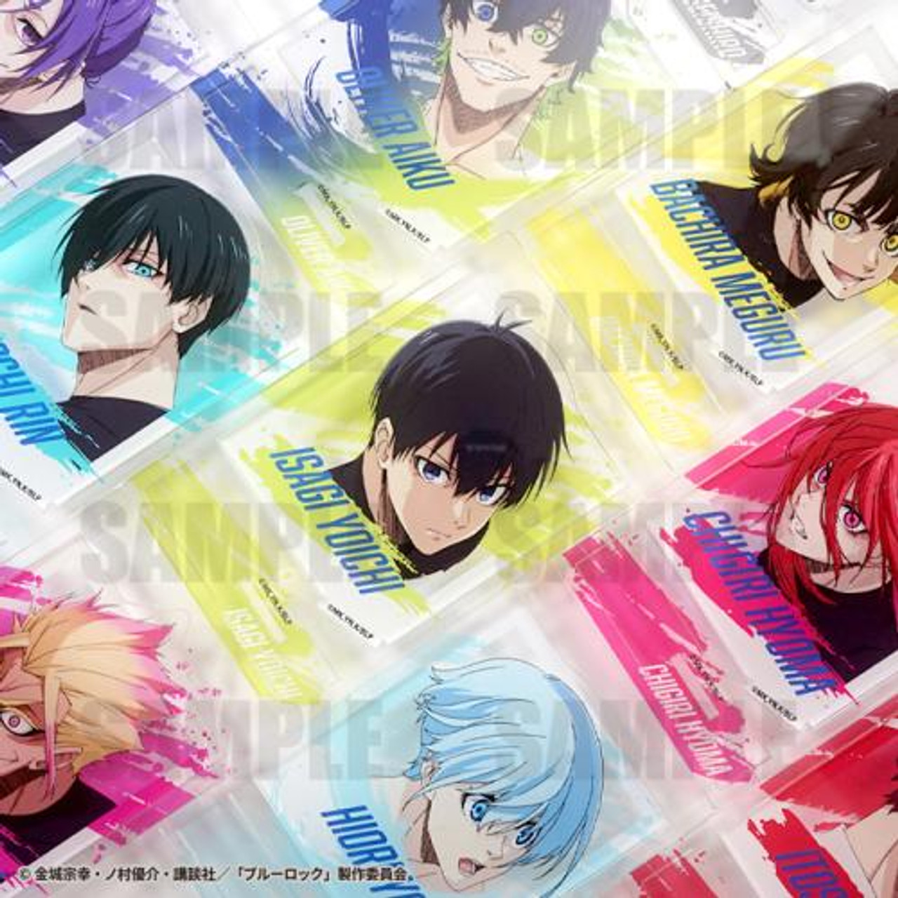 BLUE LOCK ACRYLIC STAND 5体　セット　fcrb 希少 Blue Lock TSUTAYA Acrylic Stand Figure Seishiro Nagi Kenyu