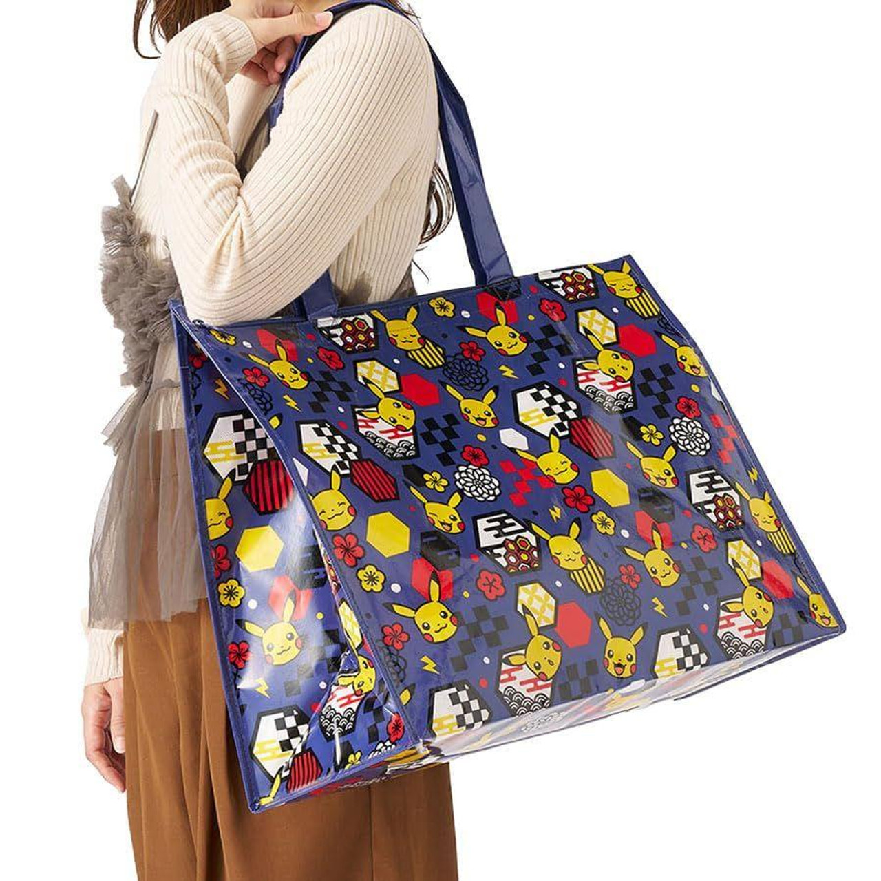 リング付トートバッグ（大）鳥獣戯画／Tote bag – WABISUKE