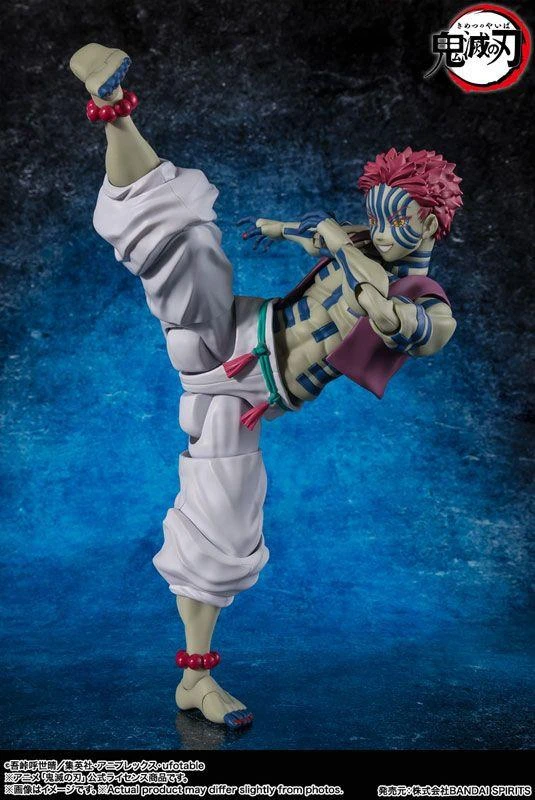 Akaze Figure S.H. Figuarts Akaza Figure (Demon Slayer: Kimetsu no Yaiba)