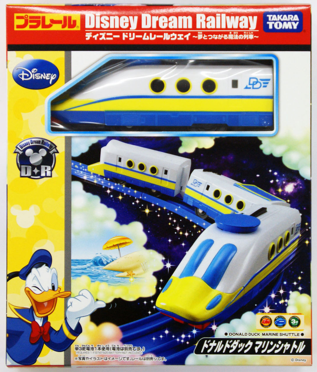 Takara Tomy Pla Rail Plarail Disney Dream Railway Donald Duck Marin Shuttle Plaza Japan