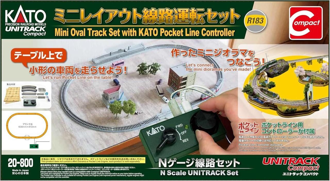 20-800 Mini Oval Track Set with Kato Pocket Line Controller (N scale)