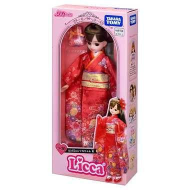 Licca Doll Kimono Red Licca-chan