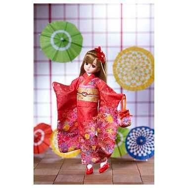 Licca Doll Kimono Red Licca-chan