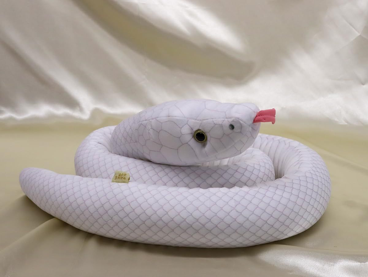 TAKE OFF Snake Series Snake Plush White Snake
