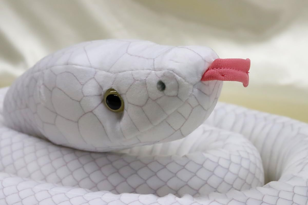 TAKE OFF Snake Series Snake Plush White Snake