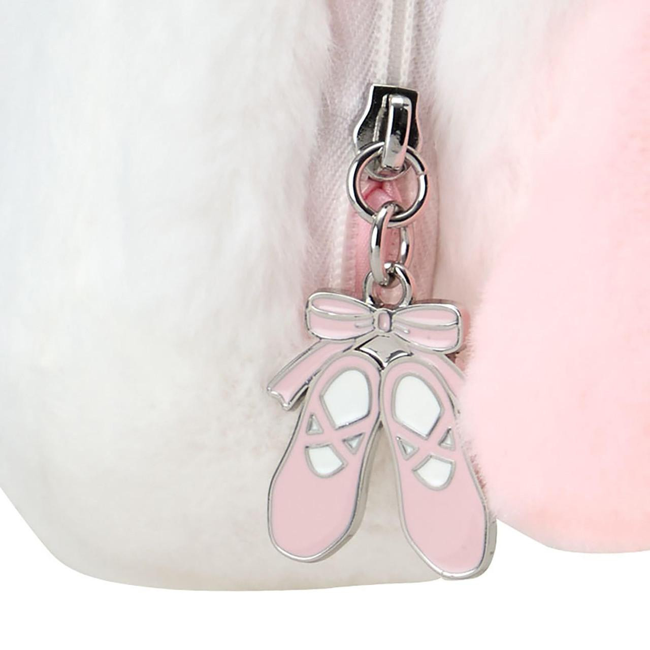 Sanrio My Melody Face-Shaped Pouch (White Cat Ballerina) 415260