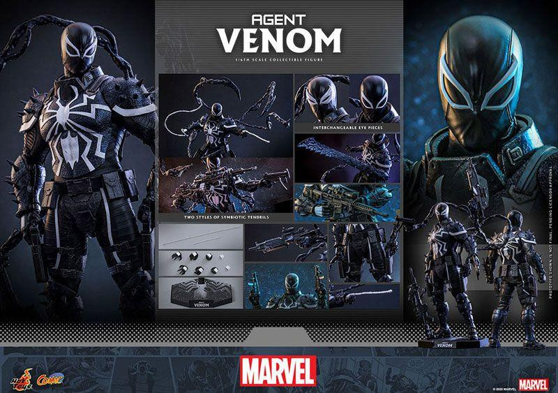 Comic Masterpiece 1/6 Agent Venom Fully Poseable Figure (Marvel
