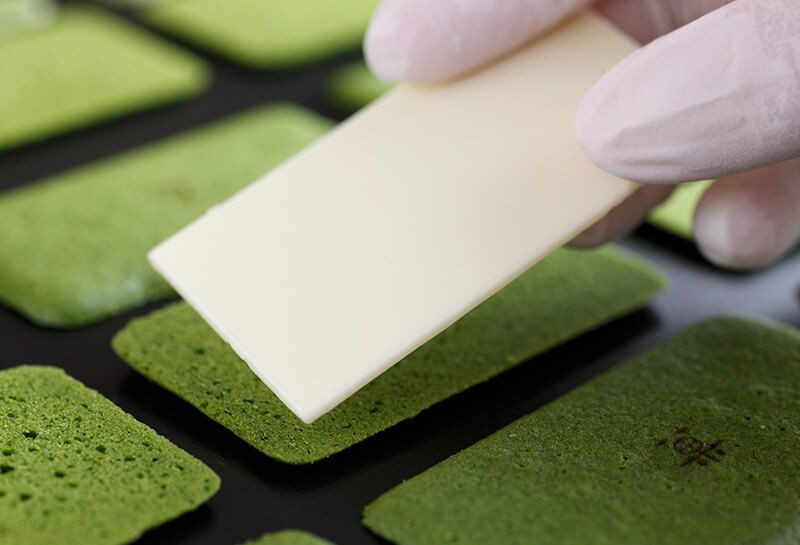 Kyoto Matcha OKOICHA Langue de Chat with White Chocolate 