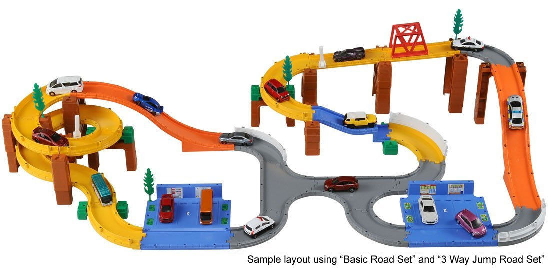 Takara Tomy Tomica System 820161 3-Way Jump Road Set with Subaru