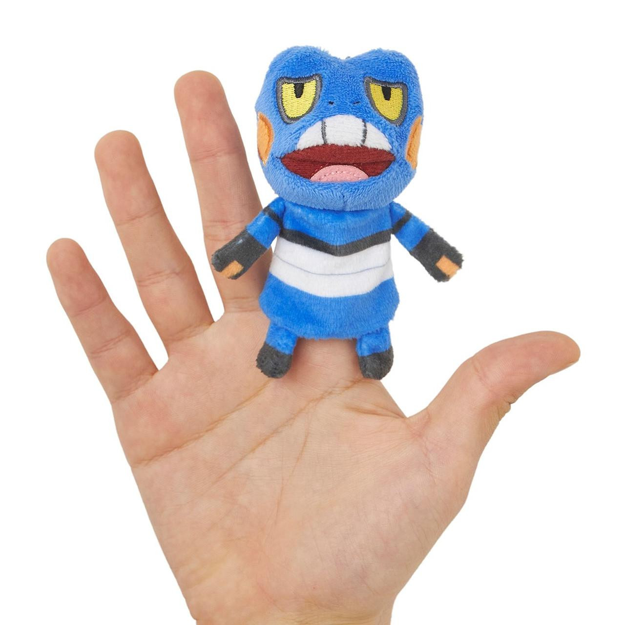 Papemon Pokemon Center Original Finger Puppet Mascot Papemon Croagunk