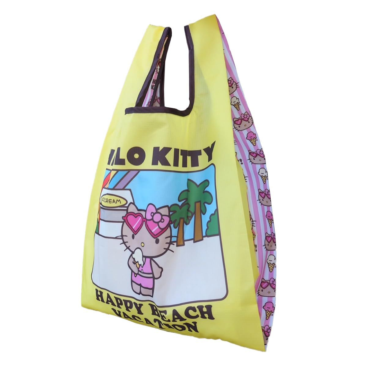 Hello Kitty Happy Beach Day Eco Bag M Yellow