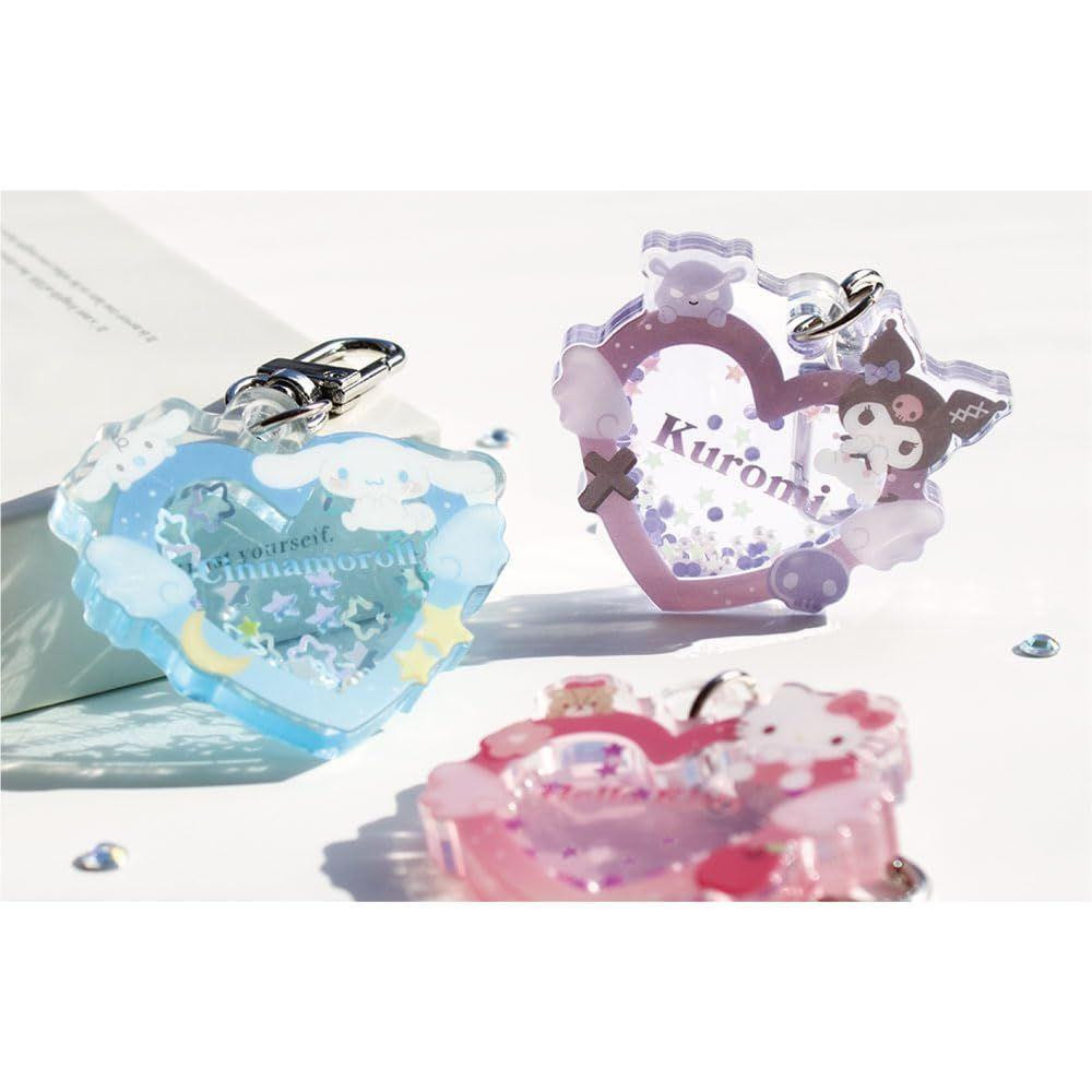 T's Factory Sanrio Heart Shaker Keychain Hello Kitty