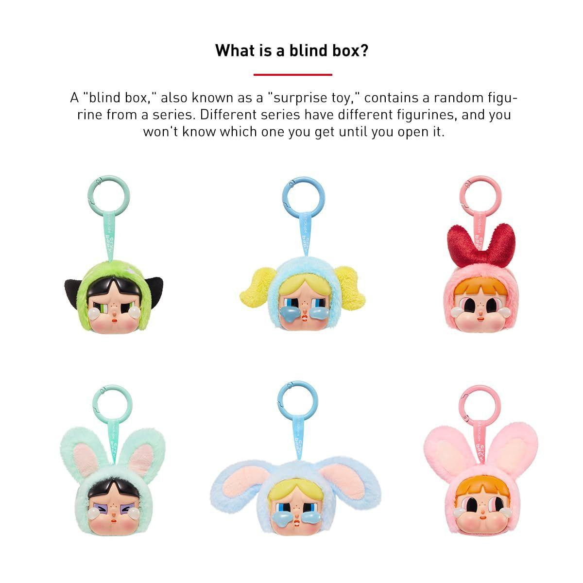 POP-MART Crybaby Powerpuff Girls Series-Vinyl Face Plush (6 BOX