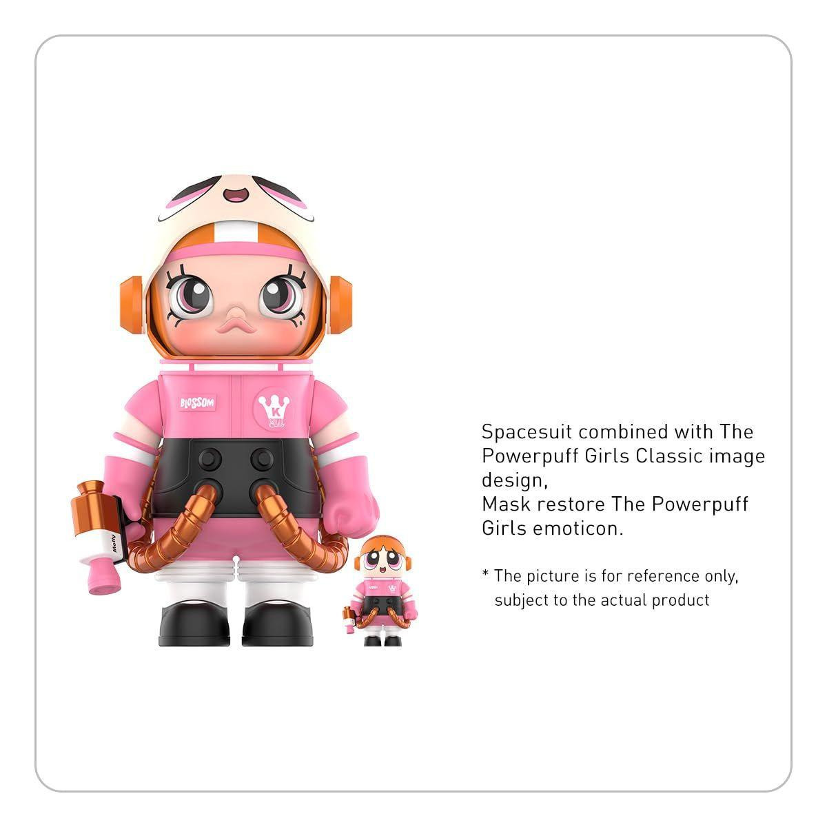 POP-MART Mega Collection 400%+100% Space Molly The Powerpuff Girls