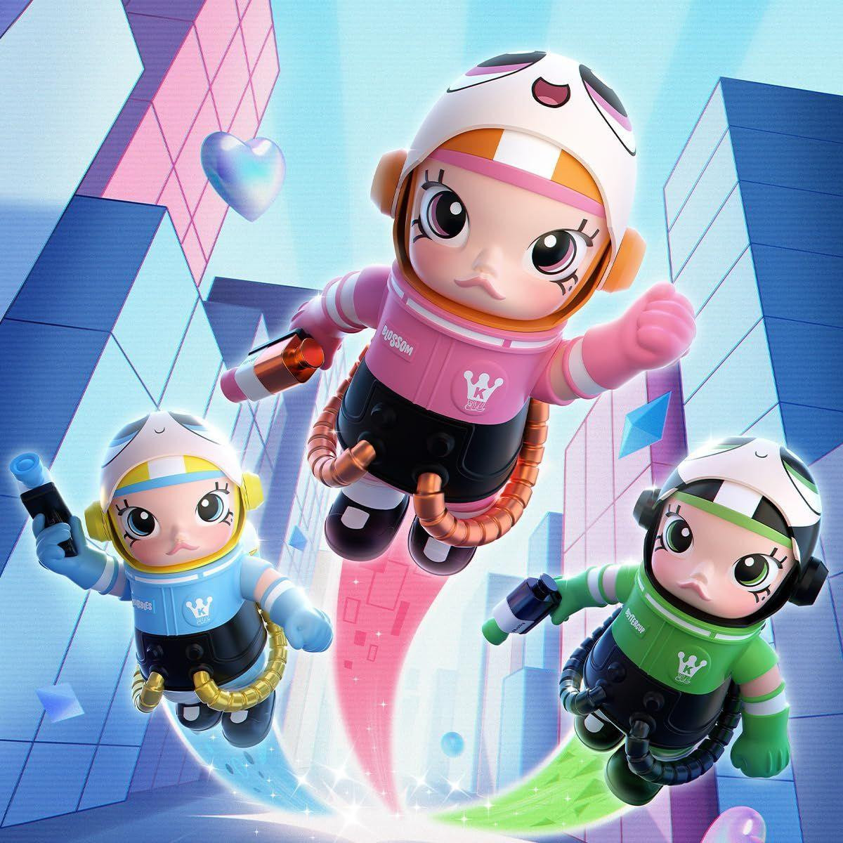 MEGASPACEMOLLY POPMART パワパフガールズ メガコレクション POP-MART Mega Collection 400%+100% Space Molly The Powerpuff Girls