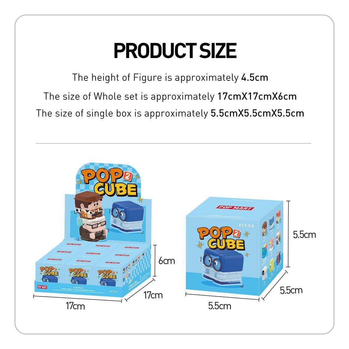 POP-MART Disney/Pixar Pop Cube-2 Series Assortment Box (9 BOX RANDOM)