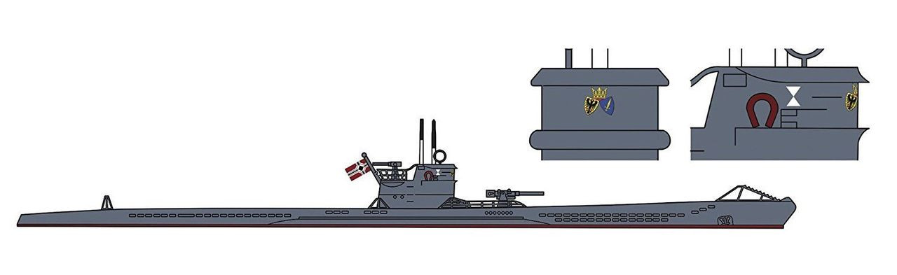 Hasegawa 30040 German Submarine U-Boat Type VIIC/IXC U-Boat Aces