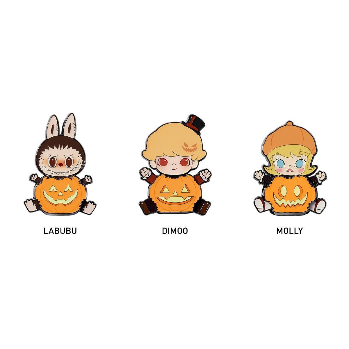POP-MART Happy Halloween Party Series Pumpkin Magnet Badge DIMOO
