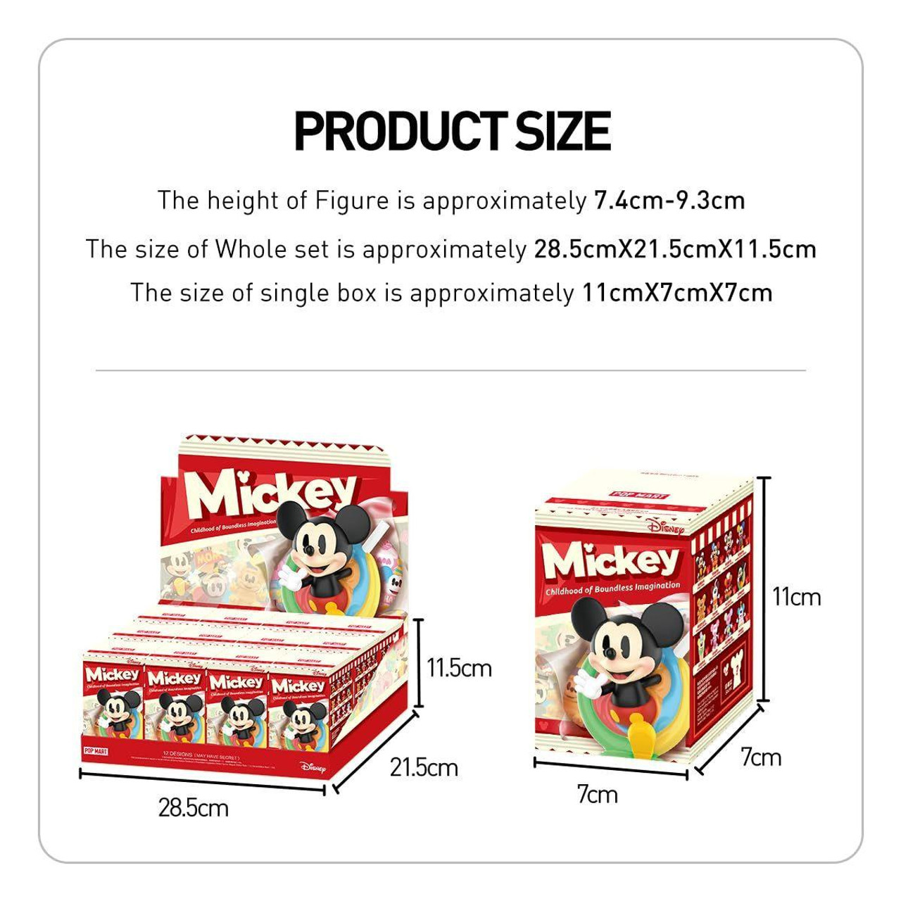 【本物保証 /関税・送料無料】POP MART DISNEY Mickey 8BOX POP-MART Disney Mickey Childhood Of Boundless Imagination