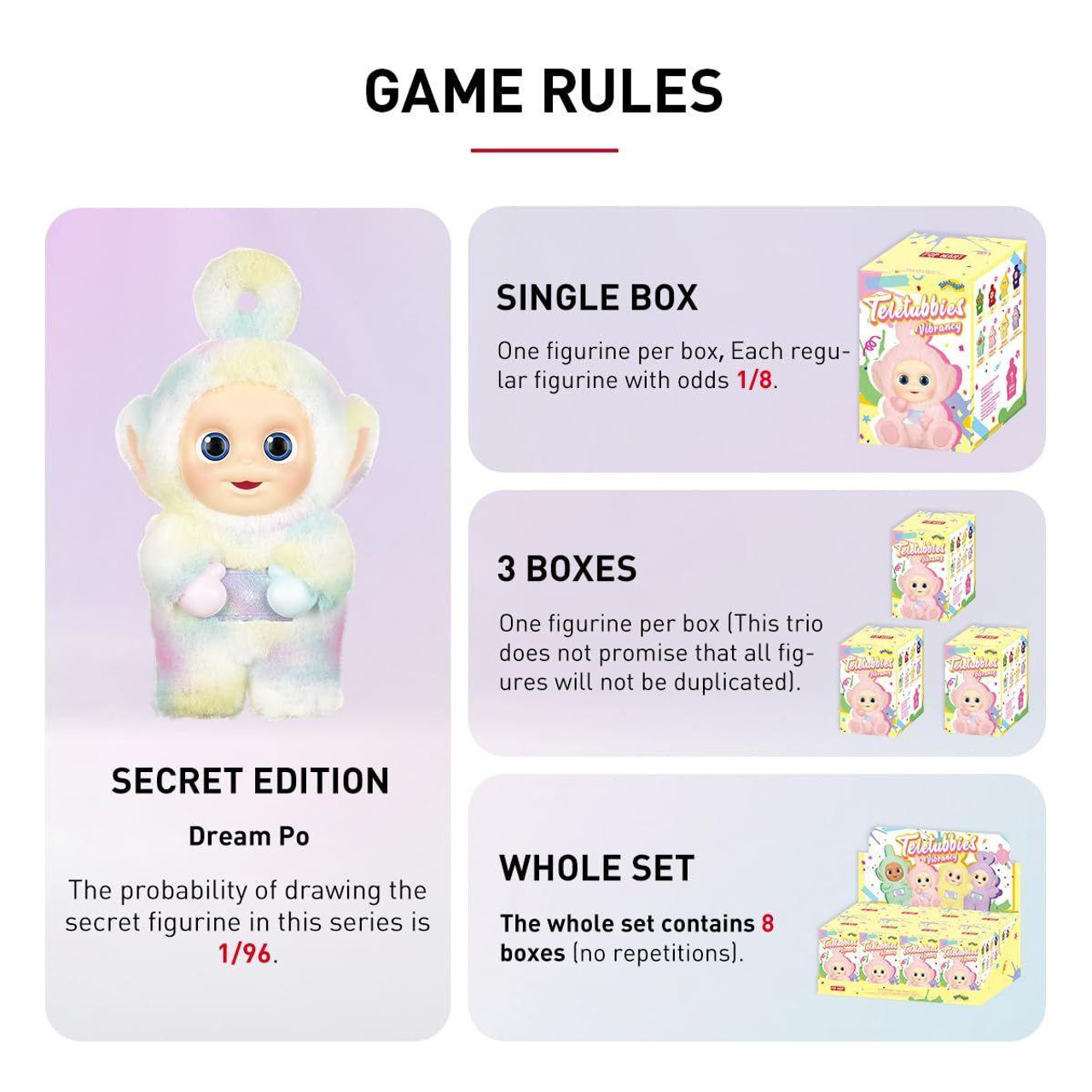 POP MART Teletubbies Vibrancy ボックス入り POPMART Teletubbies Vibrancy Series Blind Box Figure Plush