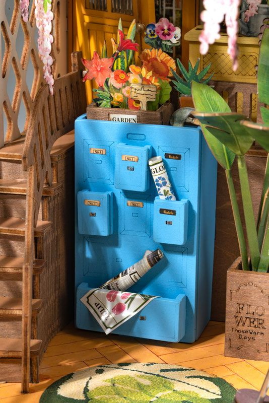 DIY Book Nook Weekend Garden House Wooden Handmade Kit (176 Pieces)
