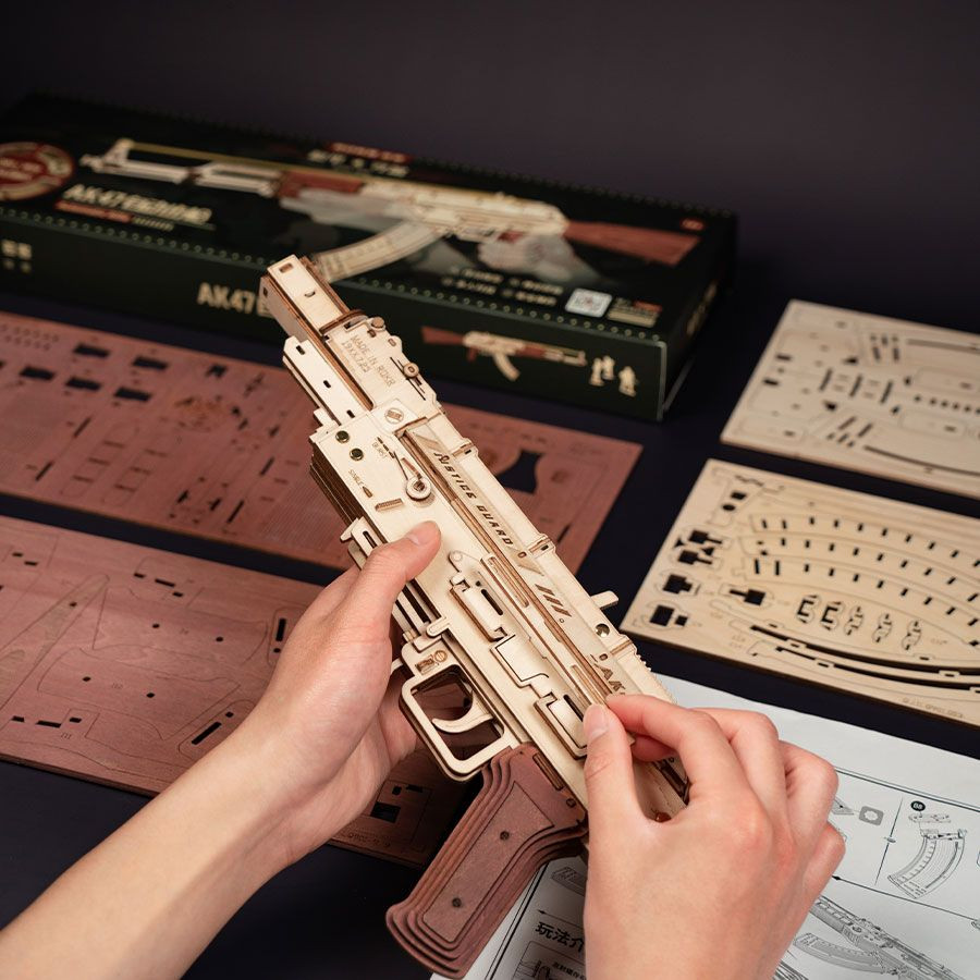 DIY Miniature Kit AK-47 Assault Rifle (315 Pieces)