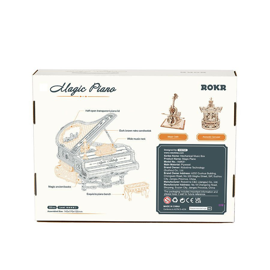 DIY Miniature Kit Magic Piano (233 Pieces)
