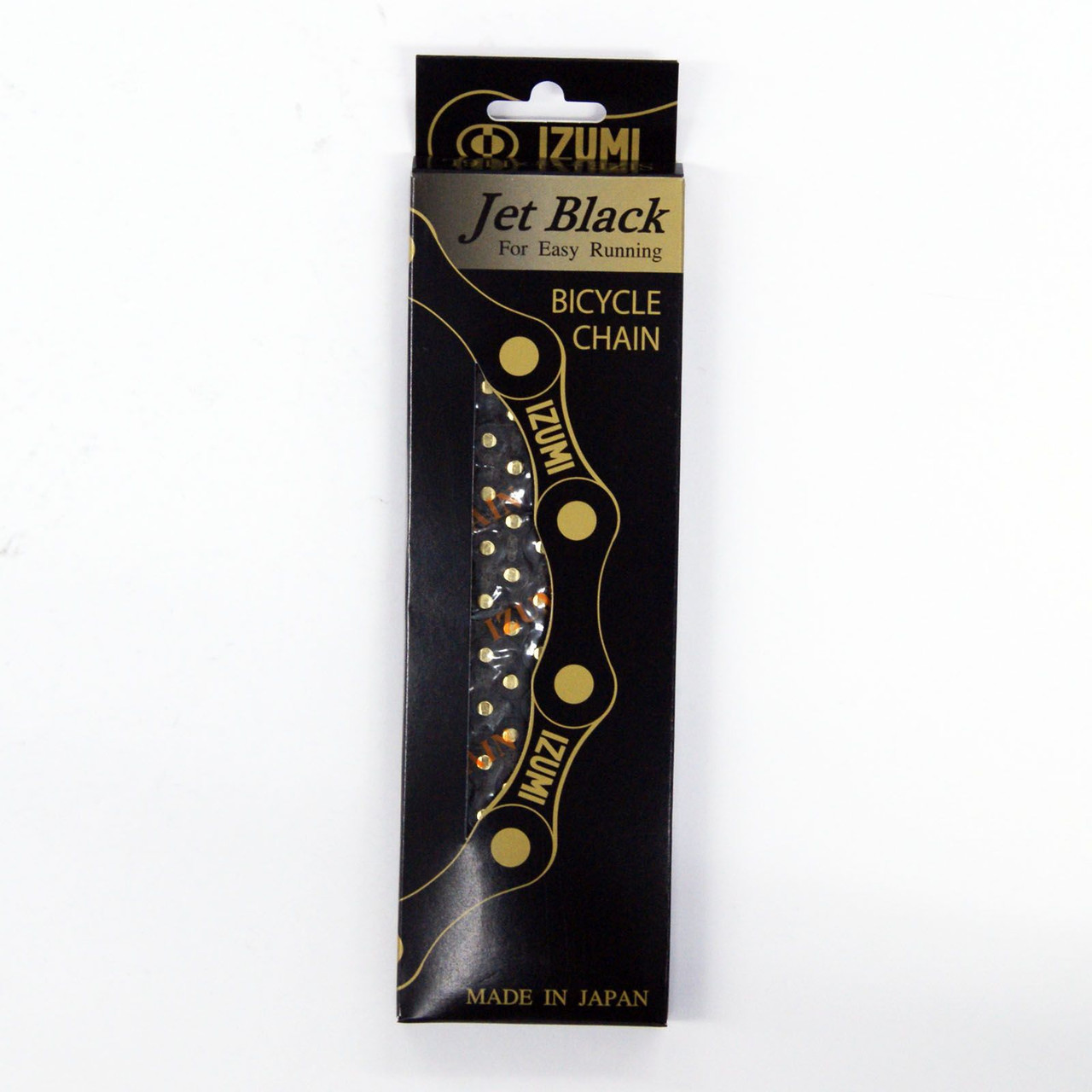 Izumi Chain Jet Black For Easy Running Bicycle Chain Black 1
