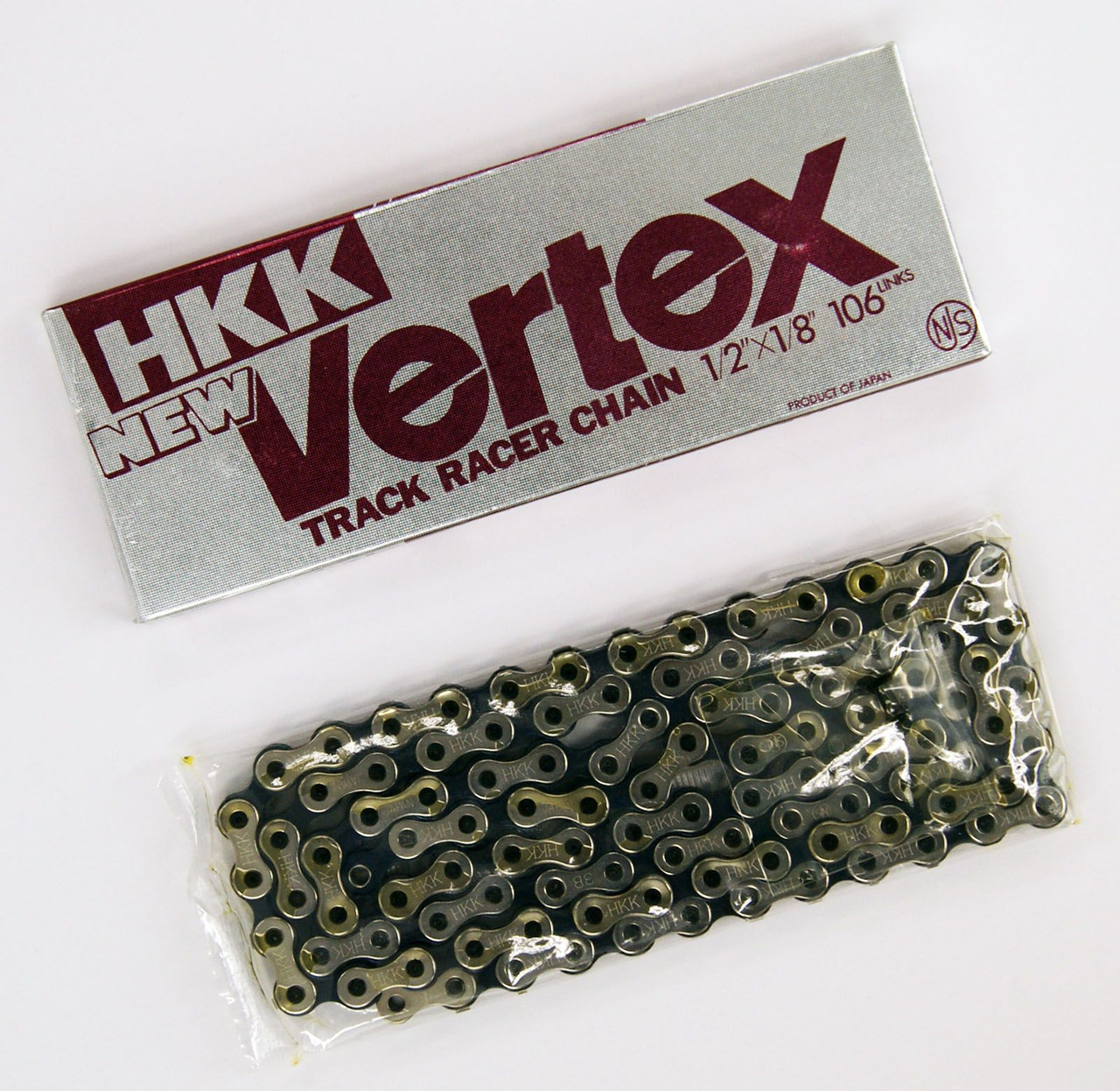 VERTEX NJS Silver Track Racer Chain 106 L