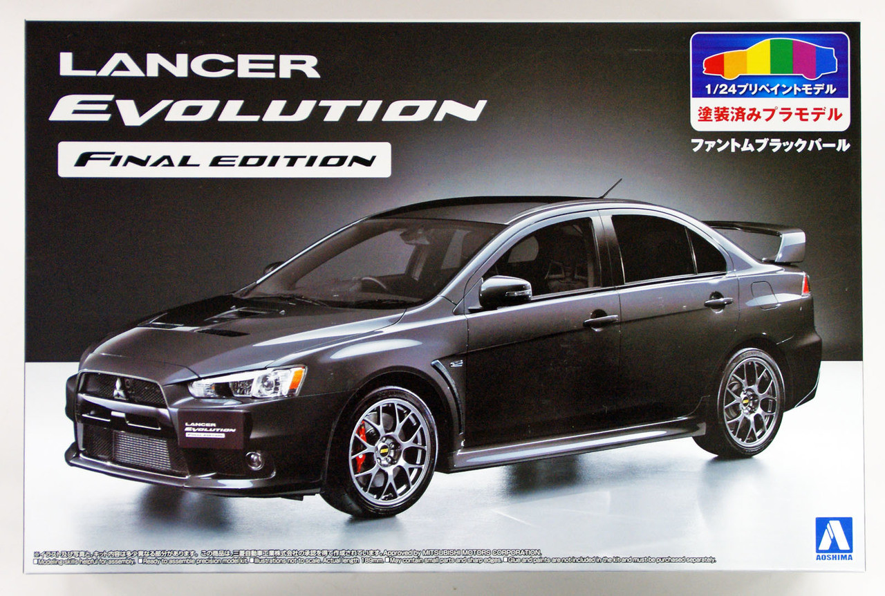 Aoshima 50903 Lancer Evolution X Final Ed. Phantom Black Pearl