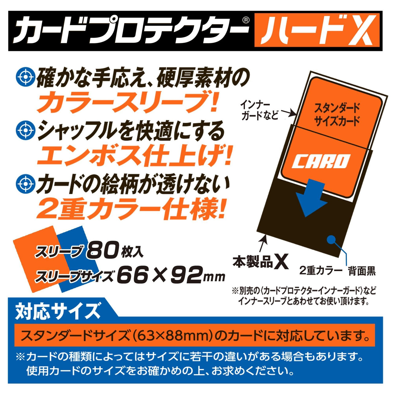 Yanoman Card Protector Hard X Black