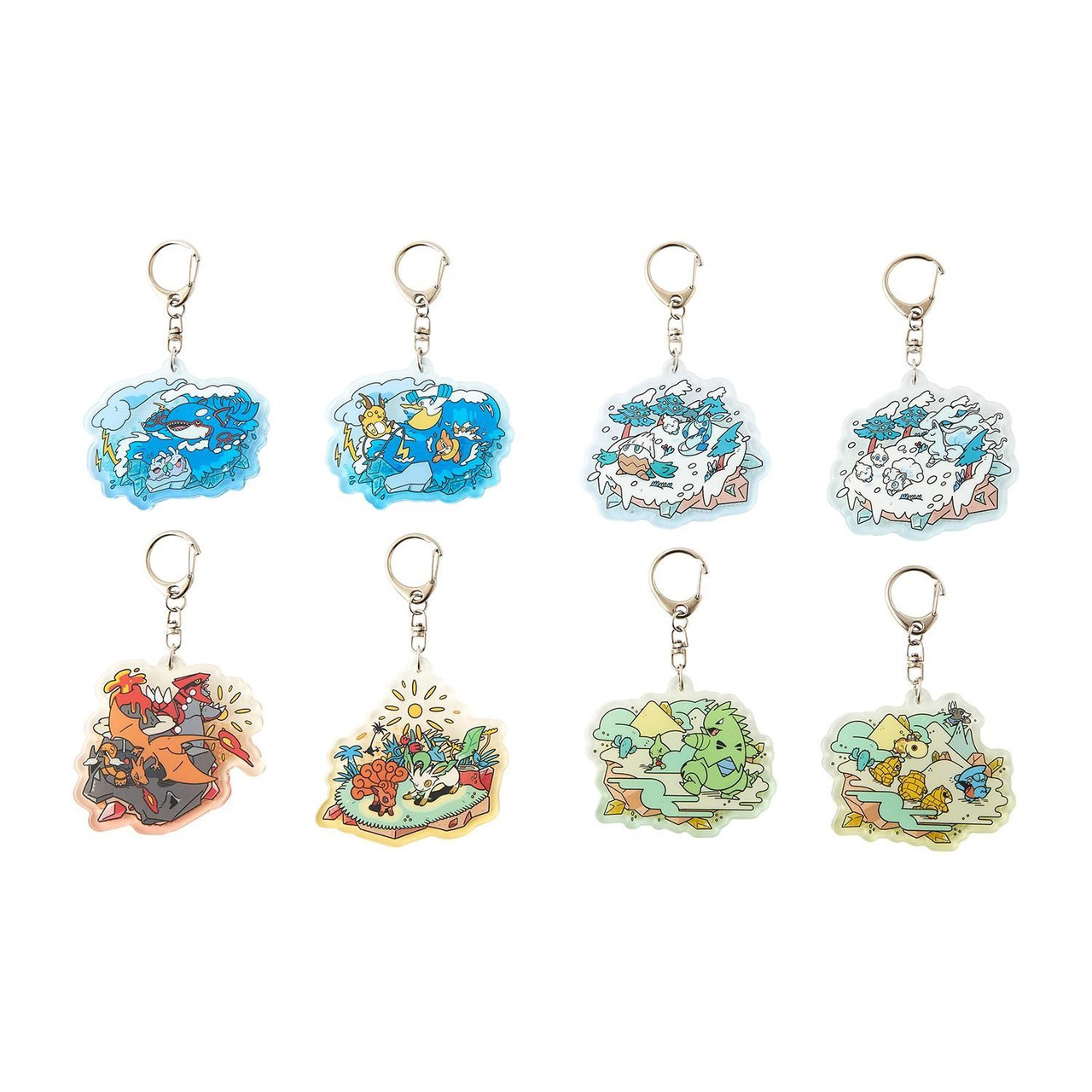 Pokemon Center Original Acrylic Keychain Collection Otenki Team