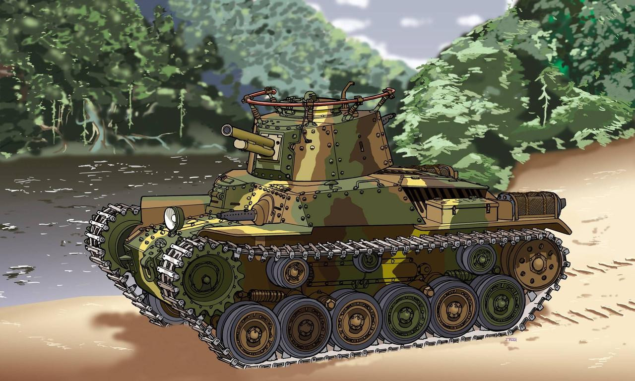 Chibimaru Military TM5 Type 97 Medium Tank Chi-Ha 57mm Turret