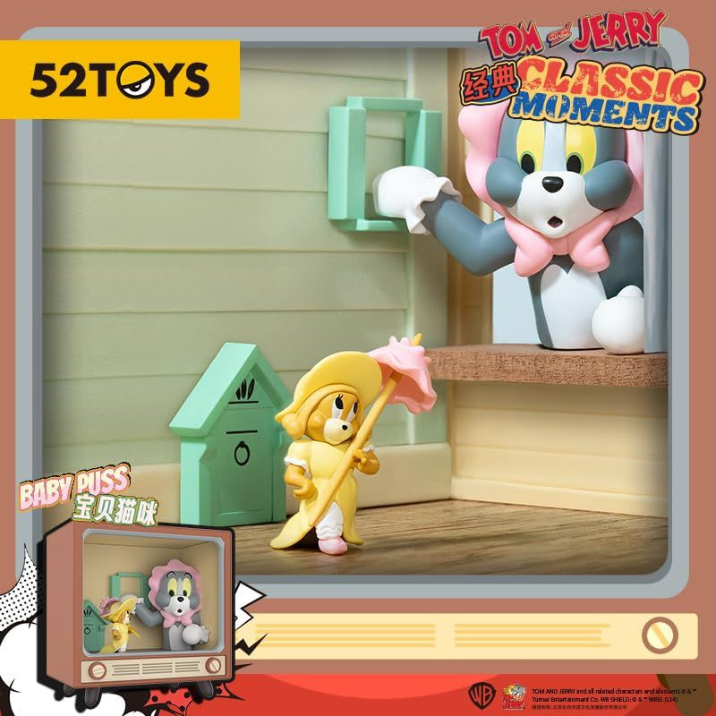 52Toys Blind Box Tom And Jerry Classic Moment 8 Pieces Box