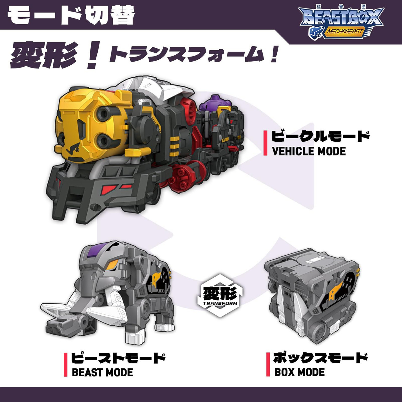 52Toys Beastbox-Mega Series BMM-01 Mechabeast Psychotrain